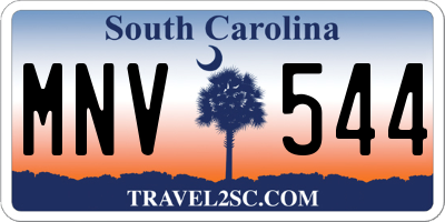 SC license plate MNV544