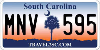 SC license plate MNV595