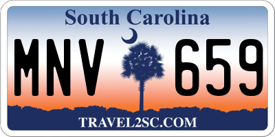 SC license plate MNV659