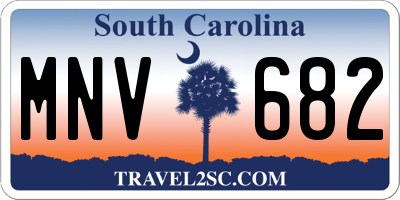 SC license plate MNV682