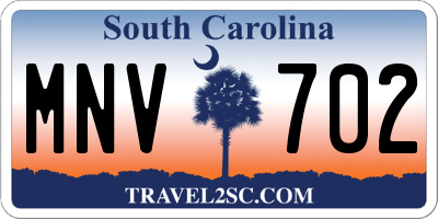 SC license plate MNV702