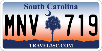 SC license plate MNV719