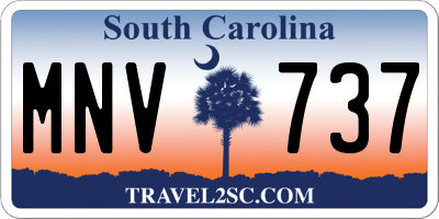 SC license plate MNV737