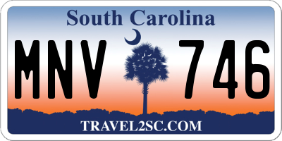 SC license plate MNV746