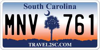 SC license plate MNV761
