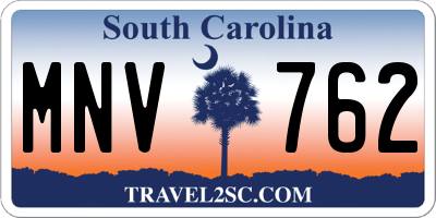 SC license plate MNV762