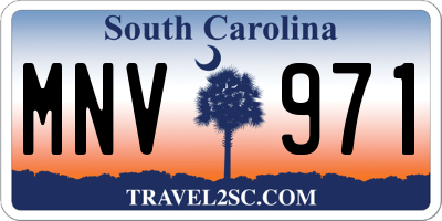 SC license plate MNV971
