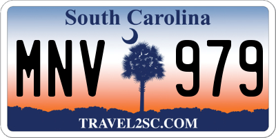 SC license plate MNV979