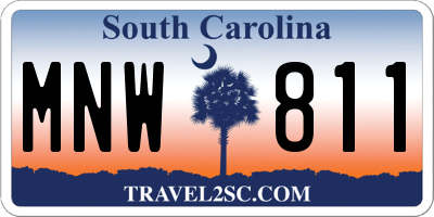 SC license plate MNW811