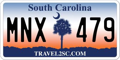 SC license plate MNX479