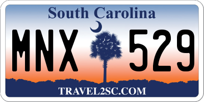 SC license plate MNX529