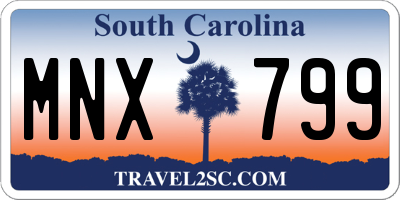 SC license plate MNX799