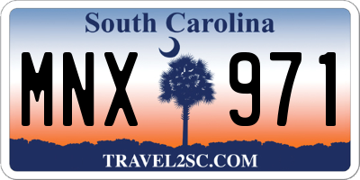 SC license plate MNX971
