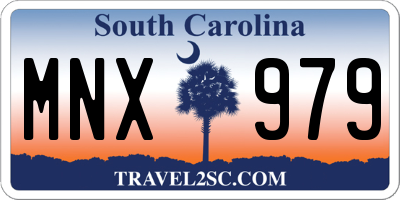 SC license plate MNX979