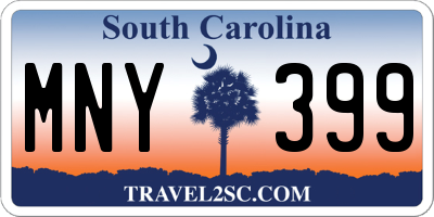 SC license plate MNY399