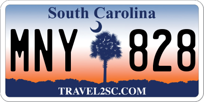 SC license plate MNY828
