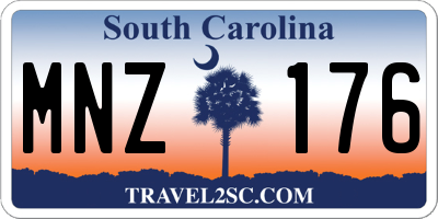 SC license plate MNZ176