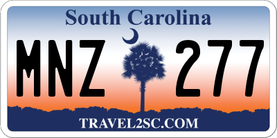 SC license plate MNZ277