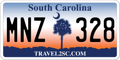 SC license plate MNZ328