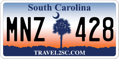 SC license plate MNZ428