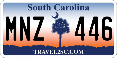 SC license plate MNZ446