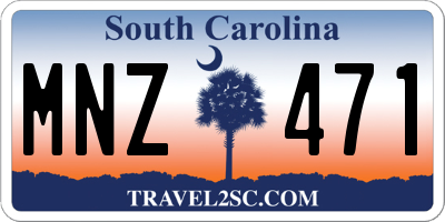 SC license plate MNZ471