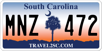SC license plate MNZ472