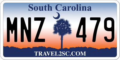 SC license plate MNZ479