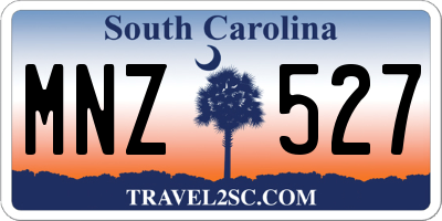 SC license plate MNZ527