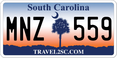 SC license plate MNZ559
