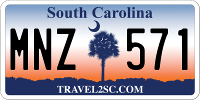 SC license plate MNZ571