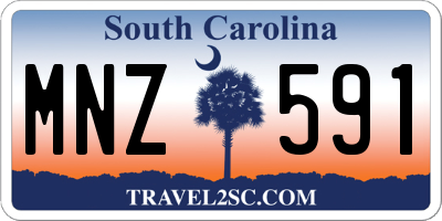 SC license plate MNZ591