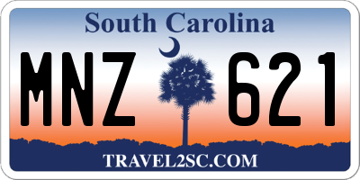 SC license plate MNZ621