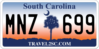 SC license plate MNZ699