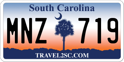 SC license plate MNZ719