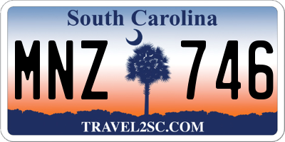 SC license plate MNZ746
