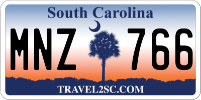 SC license plate MNZ766