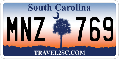 SC license plate MNZ769