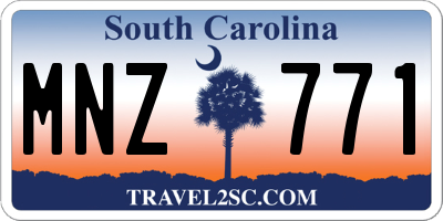 SC license plate MNZ771