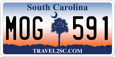 SC license plate MOG591