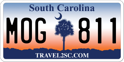 SC license plate MOG811