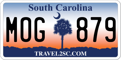 SC license plate MOG879