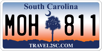 SC license plate MOH811