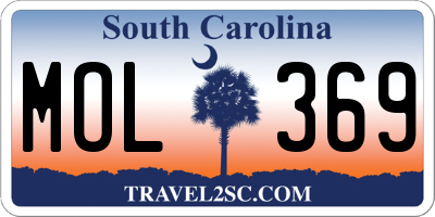 SC license plate MOL369