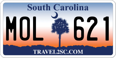 SC license plate MOL621