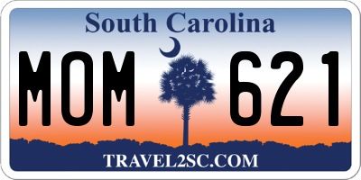 SC license plate MOM621