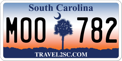 SC license plate MOO782