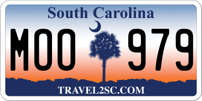 SC license plate MOO979