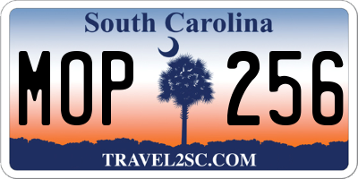 SC license plate MOP256