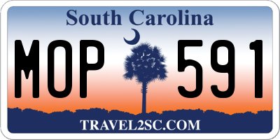 SC license plate MOP591